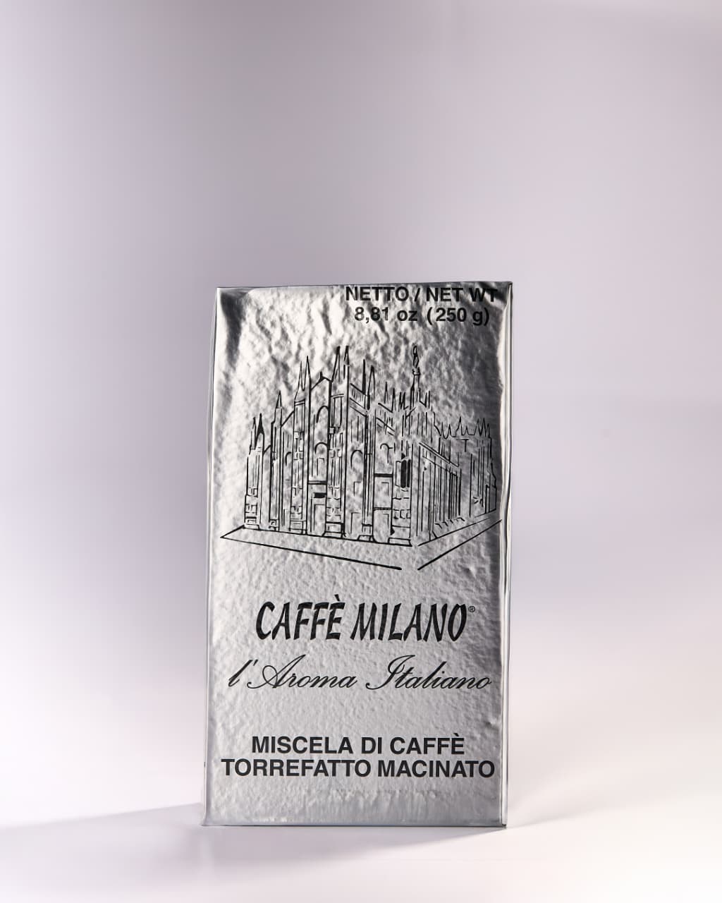 Cafe Milano Platinum Espresso Vacuum Ground (100% Arabica) – 250g