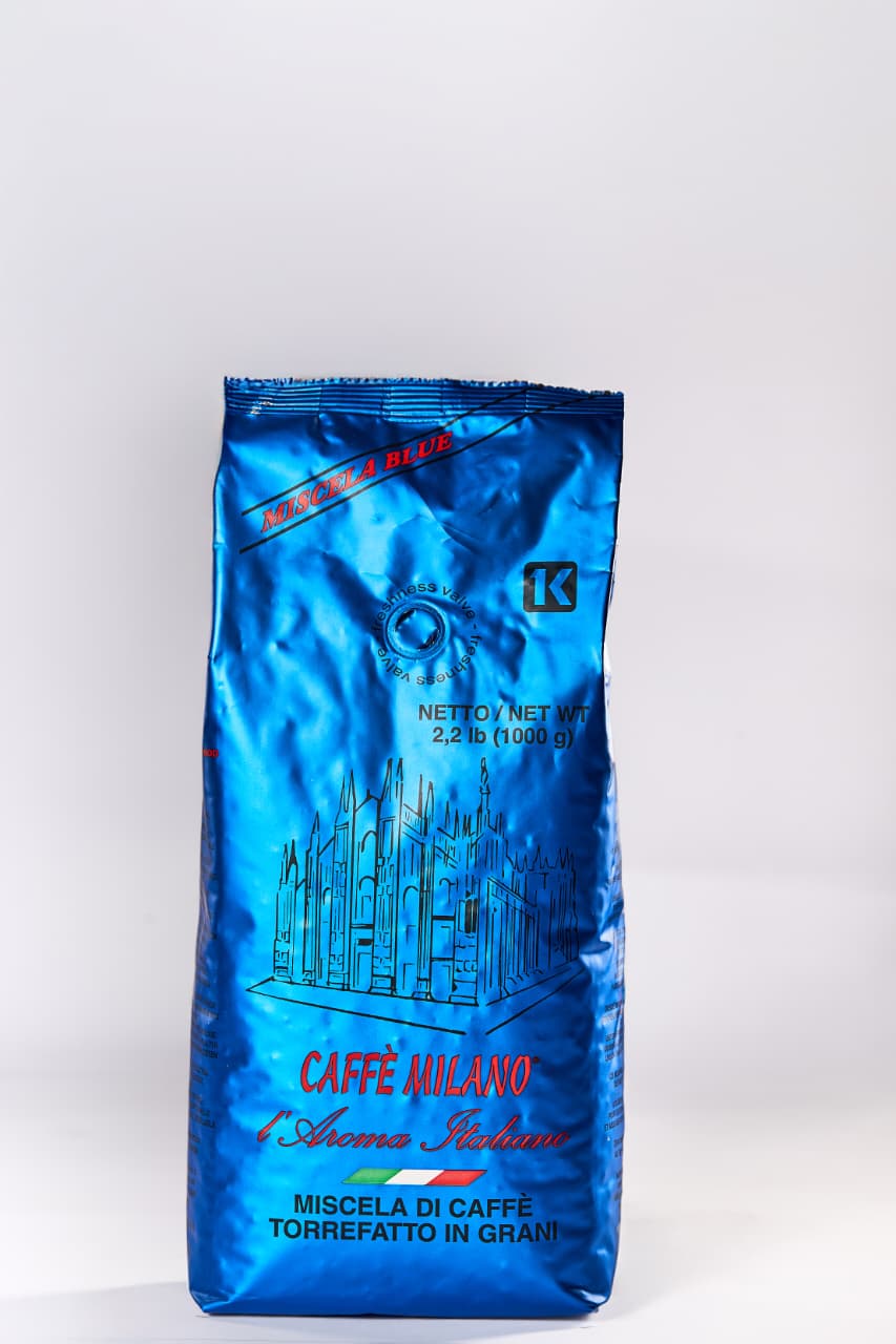 CAFFÈ MILANO Italian Espresso Coffee Beans 60/40 Blue from Cafe Milano, 1 kg