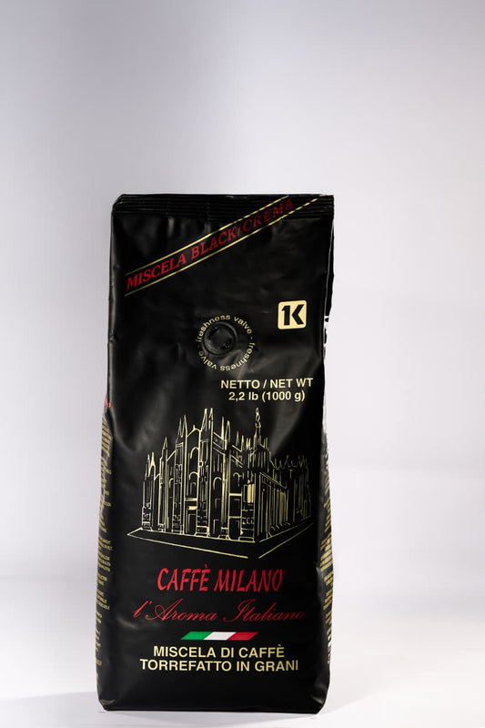 CAFFÈ MILANO Italian Espresso Black Gold 70% Arabica Whole Beans 1Kg