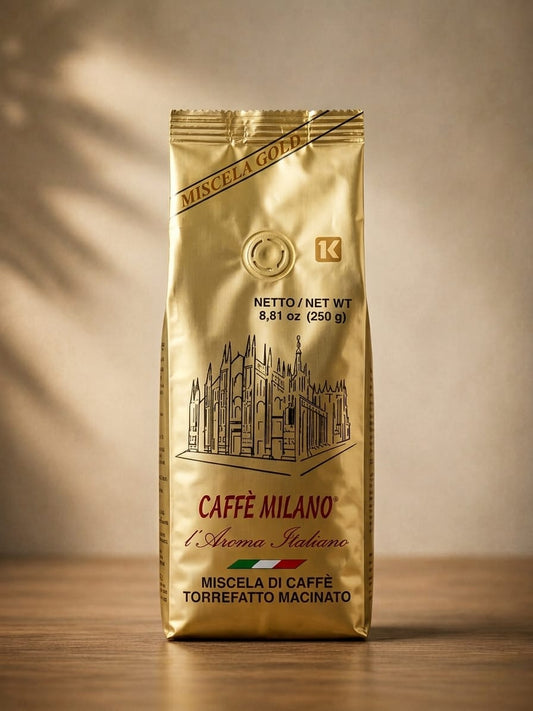 Coffee Milano Gold  –  Italian 80/20 -250 gm